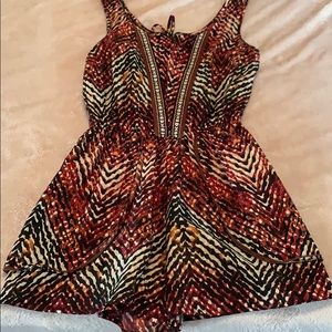 Multi-colored romper.